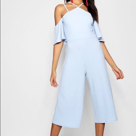 boohoo blue jumpsuit